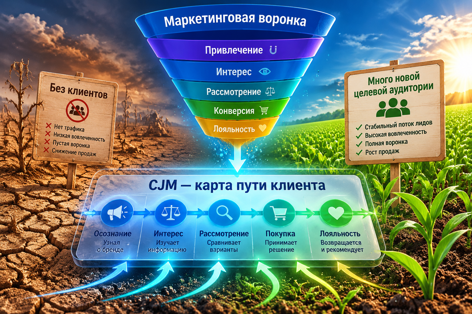 маркетинговая воронка CJM